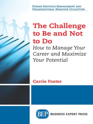 cover image of The Challenge to Be and Not to Do